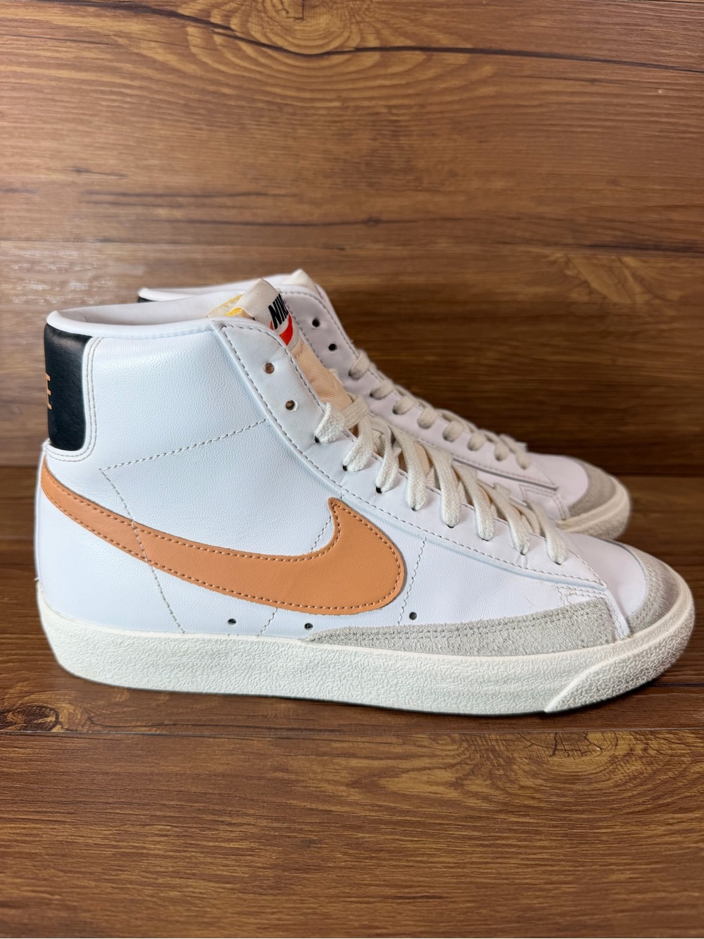 Nike Blazer Mid ‘77 Leather High‎ Top Sneakers Shoes Men’s Size 8 Lace Up